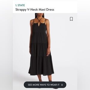 1. State Strappy V-Neck Maxi Dress
